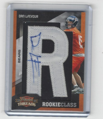 2010 Panini Threads Rookie Class 408/440 Dan LeFevour #164 Auto