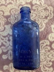 Vintage Milk of Magnesia Blue Glass Bottle Chas. H. Phillips Chemical Co. USA
