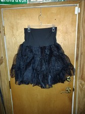 Women's 50s Petticoat/ Underskirt Slip/ Tutu/ Swingskirt Tolle Size XL, Black