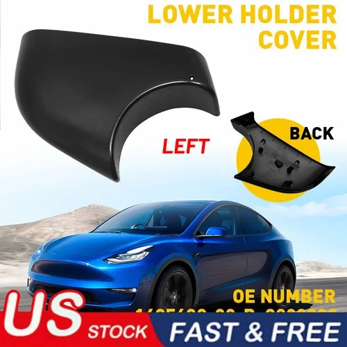 Left Side Car Wing Mirror Cover Lower Bottom Holder For Tesla Model Y 2020-2023