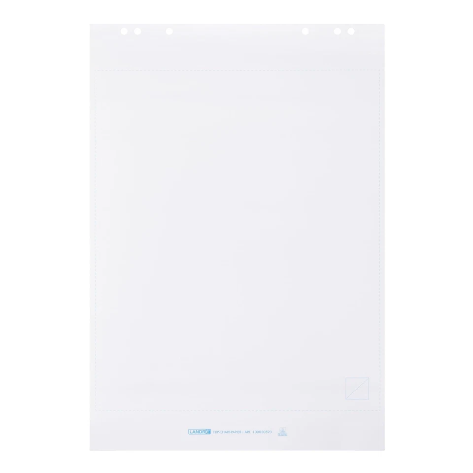 Flipchart-Papier recycling, blanko, mit 20 Blatt je Block, 6 fach Lochung, 5 ... - Bild 2 von 4