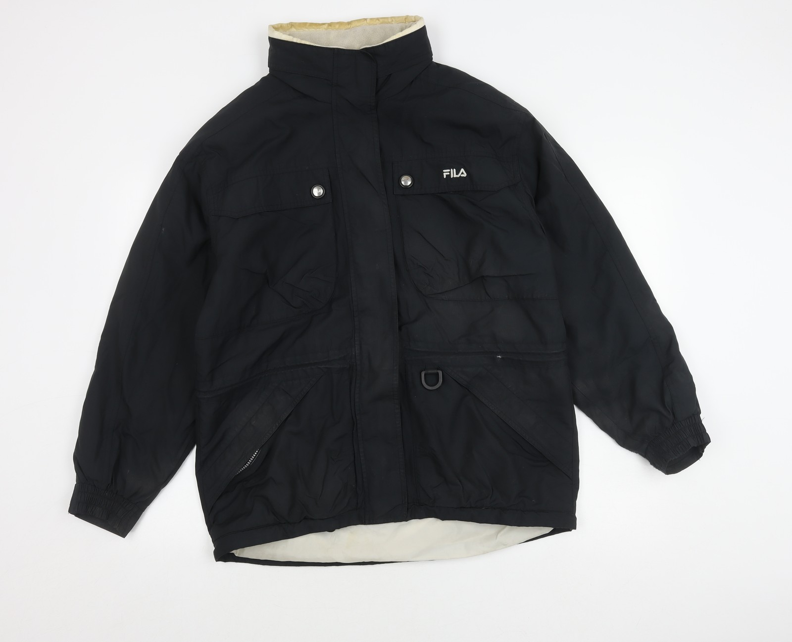 Giacca da sci Fila uomo nera XL con tasche con zip