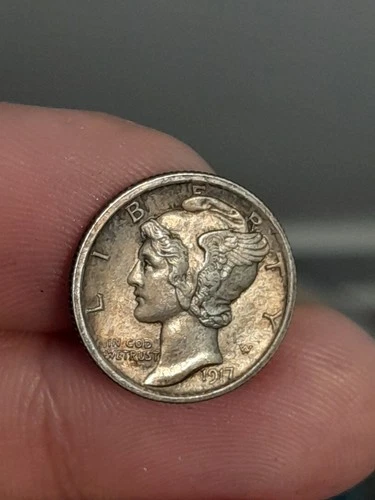 1917 Mercury Dime AU/UNC #3