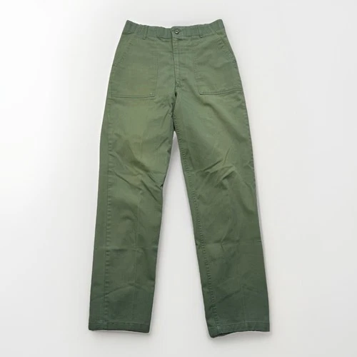 OG 507 Green Pants Men’s 31x33 Vintage 70s Vietnam Era Fatigues Military Zip Fly