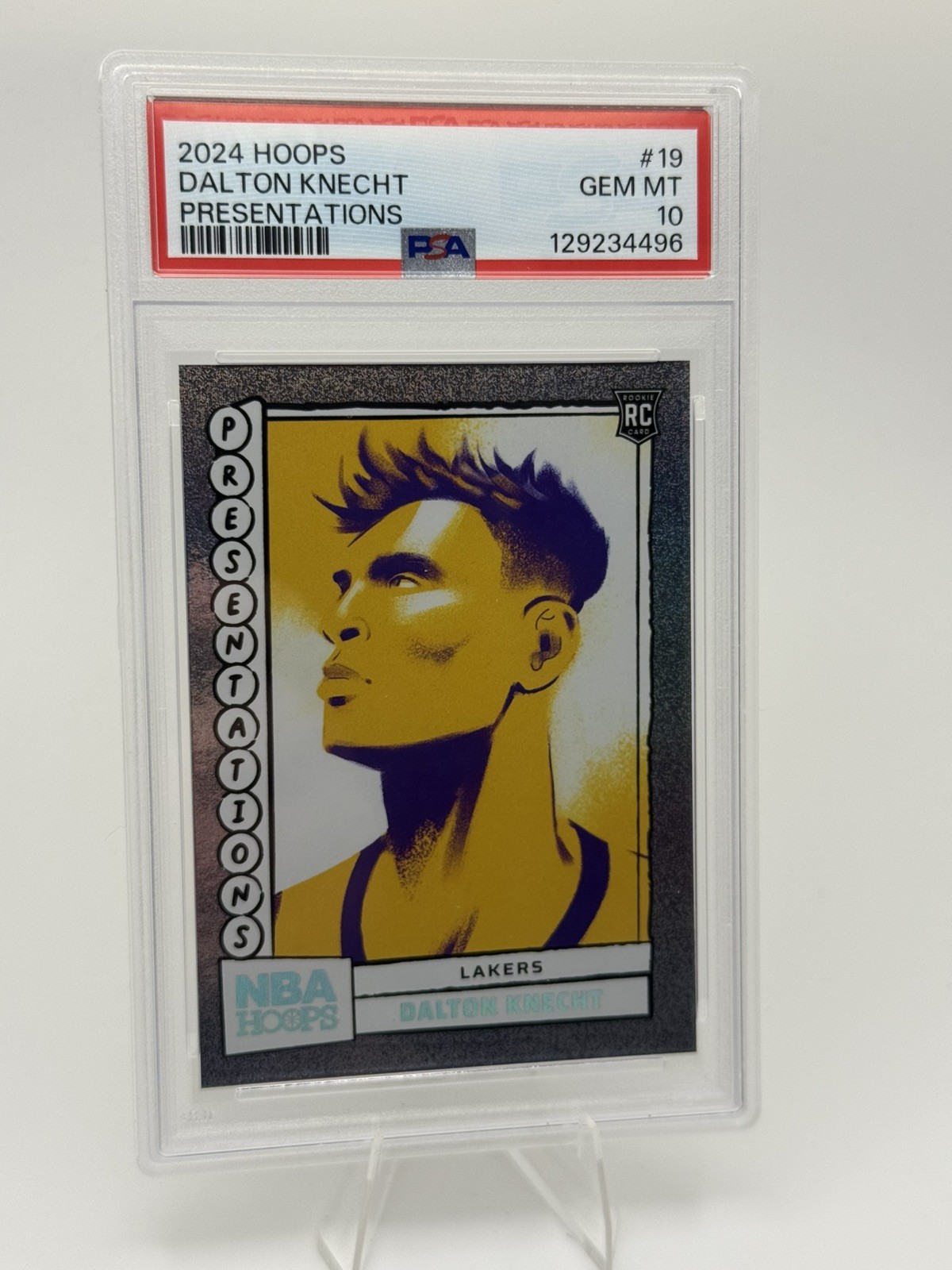 2024 NBA Hoops Presentations Dalton Knecht #19 PSA 10