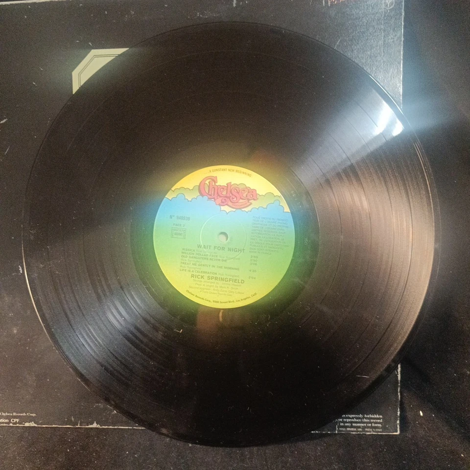 Vinyle Rick Springfield Wait For Night Chelsea Records Corp 1976 TBE. - Photo 4/4