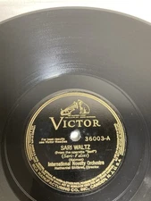 International Novelty Orchestra: Sari Waltz/Waltz Dream - 12" 78 RPM 36003 VG+