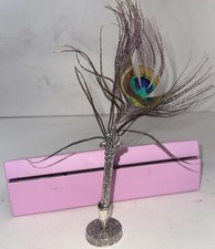 Wizarding Trunk Harry Potter Professor Lockhart Peacock Feather Quill Pen &Stand