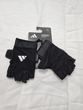NWT Adidas Womens Aeroready Adjustable Essential Gloves Gym Workout Black Medium