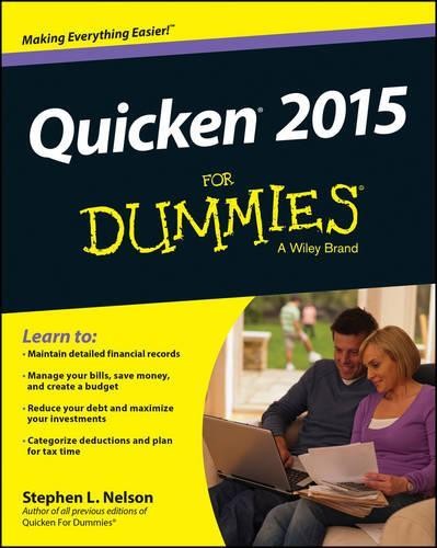 Quicken 2015 For Dummies - 9781118920138