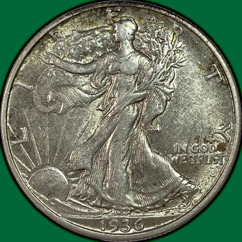 1936-D Walking Liberty Half Dollar Extremely Fine XF Coin #37452