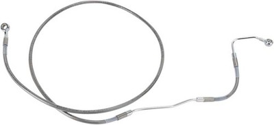 Drag Specialties Std Length Front Stainless Steel Brake Line Kit-Clear-691182