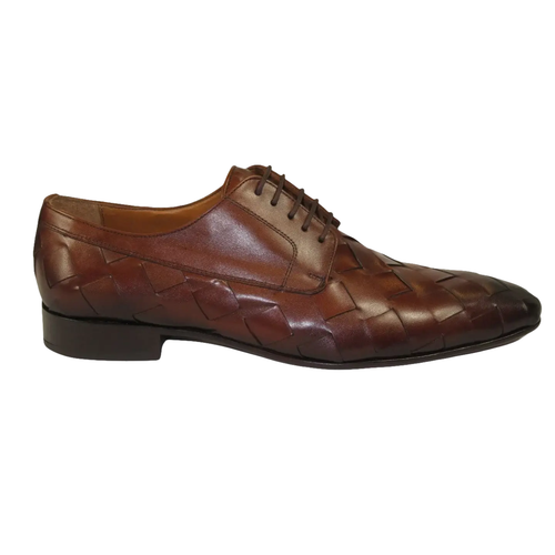 Men's GENIO Genuine Braided Leather Upper And Sole Shoes Turkey 120197862 Cognac - Picture 7 of 13