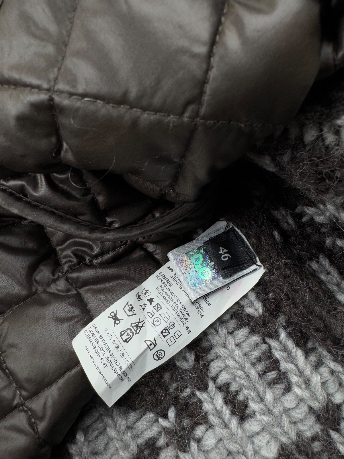 Dolce Gabbana FW 2010 Alpaca / Wool Knitted Puffer Sweater size 46 image 9