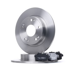 RIDEX Bremsenset Hinten Bremsscheiben Beläge für HONDA CIVIC VIII Hatchback