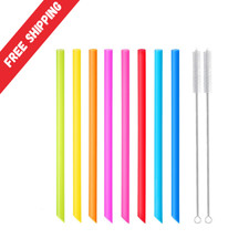 Pajitas de batido reutilizables Jumbo extra anchas para batido té Bobba