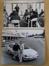 Jackie Stewart F1 Sierra Cosworth Rennstrecke Vintage 1980er Pressefoto 8" x 10"