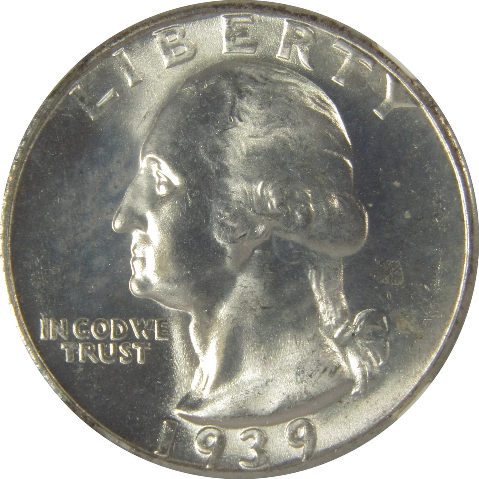 1939 S Washington Quarter MS 65 NGC Original Bag Fragment SKU:I22596 - Image 3 of 4