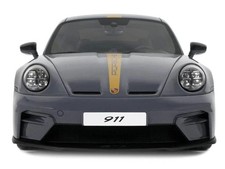 2025 Porsche 911 (992.2) GT3 Touring Gray with Gold Stripe 1/18 Model Car by GT