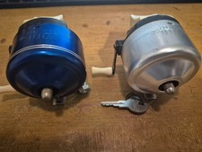 Pair Vintage Bronson Hawk 903 Reels Working Made in USA Blue & Silver