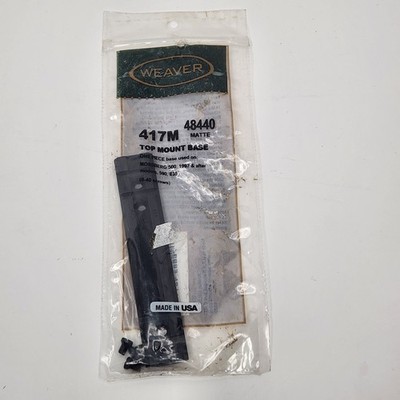 Weaver Top Mount Base 417M Matte Black Mossberg Model 500, 590, 835. 48440