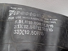 Firestone 9.5LR10.00R11LR16 Inner Tube for Radial or Bias Tires. Free Shipping!