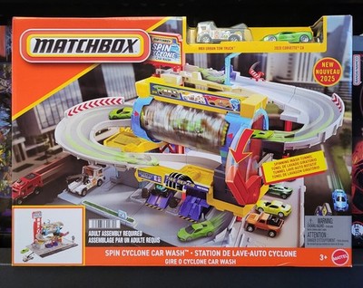 Matchbox Spin Cyclone Car Wash Super Auto Center Toy Vehicle Playset