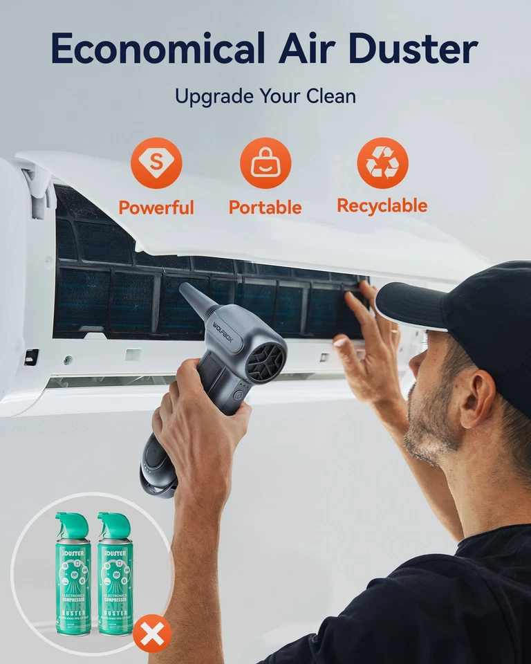 WOLFBOX MF100 Electric Air Duster-150000RPM Super Power Cordless Air Duster - Image 4 of 4