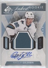 2015 SP Game-Used Inked Rookie Sweaters 74/149 Nikolay Goldobin #IRS-NG Auto xp6