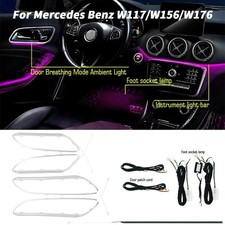 Ambient Light Fits For Mercedes-Benz W176 W117 X156 LED Dash Door Trim Interior