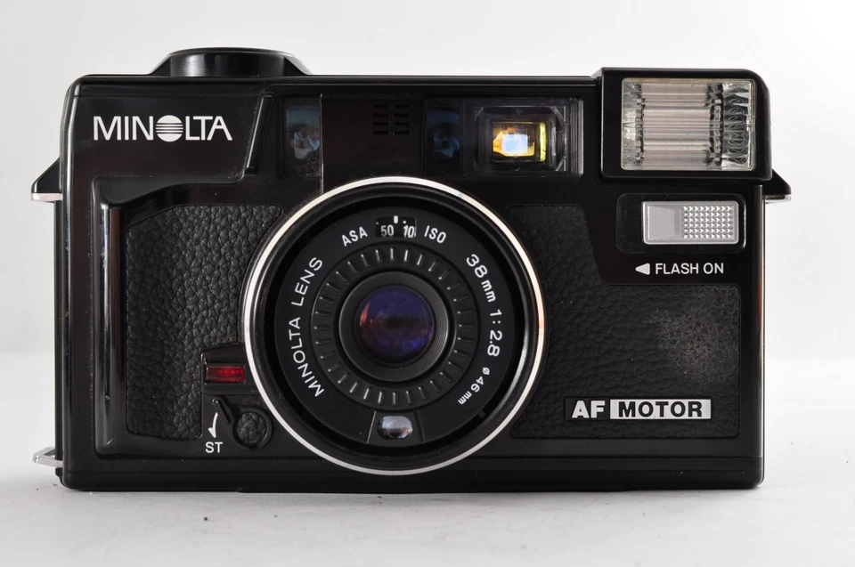Minolta Hi-Matic AF2-MD Black Point & Shoot Camera [Exc+5] Japan / 1764H#3 - Image 3 of 4