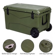 45/70/75/110 qt Camping Cooler Extra-Thick Insulated 7-Day Ice Chest Box