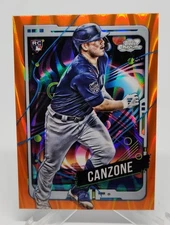2024 Topps Cheome Cosmic Orange Galactic #153 Dominic Canzone RC 22/25 Mariners