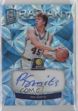 2018 Panini Spectra Radiant Signatures Neon Blue Prizm 3/60 Rik Smits Auto 2d0