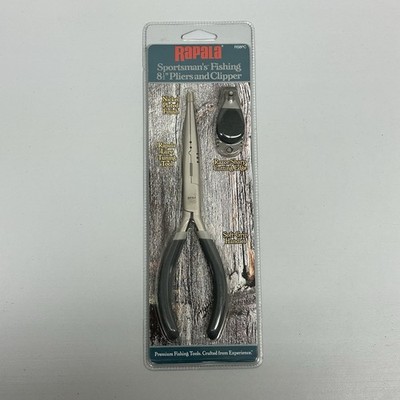 Rapala  8 1/2  Sportsman Fishing Pliers And Clipper Nickel Plated New Seals NOS