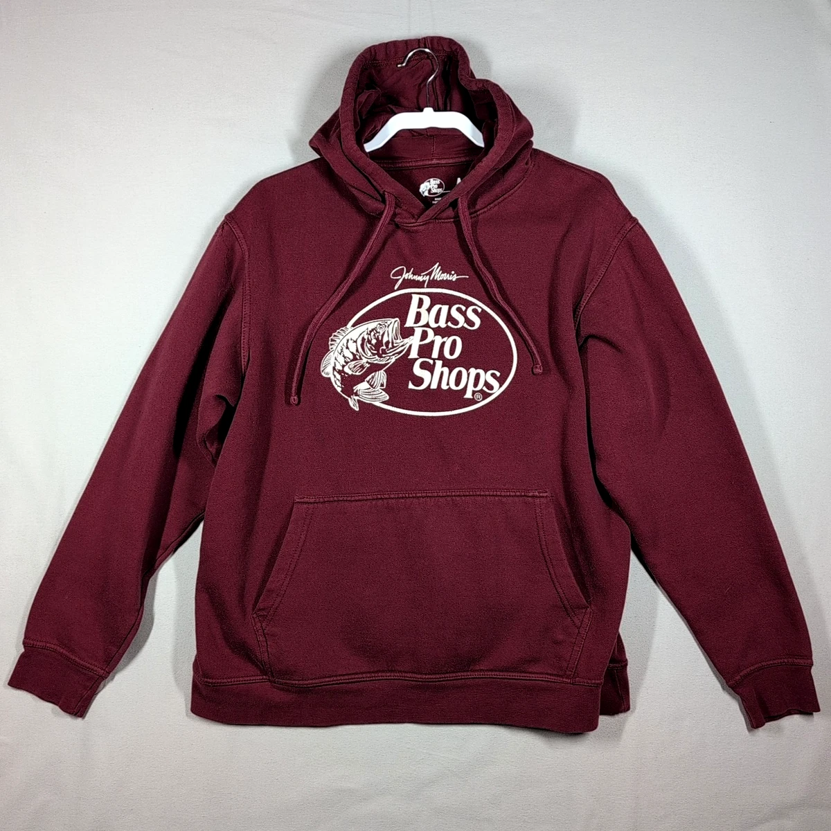Sweat à capuche homme XL pull Johnny Morris pêche Bass Pro Shops