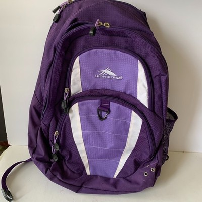 HIGH SIERRA SWOOP SG BACKPACK TRAVEL WORK LAPTOP BOOKBAG PURPLE