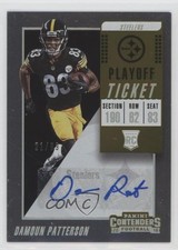 2018 Panini Contenders Rookie Playoff Ticket 21/99 Damoun Patterson Auto s1i