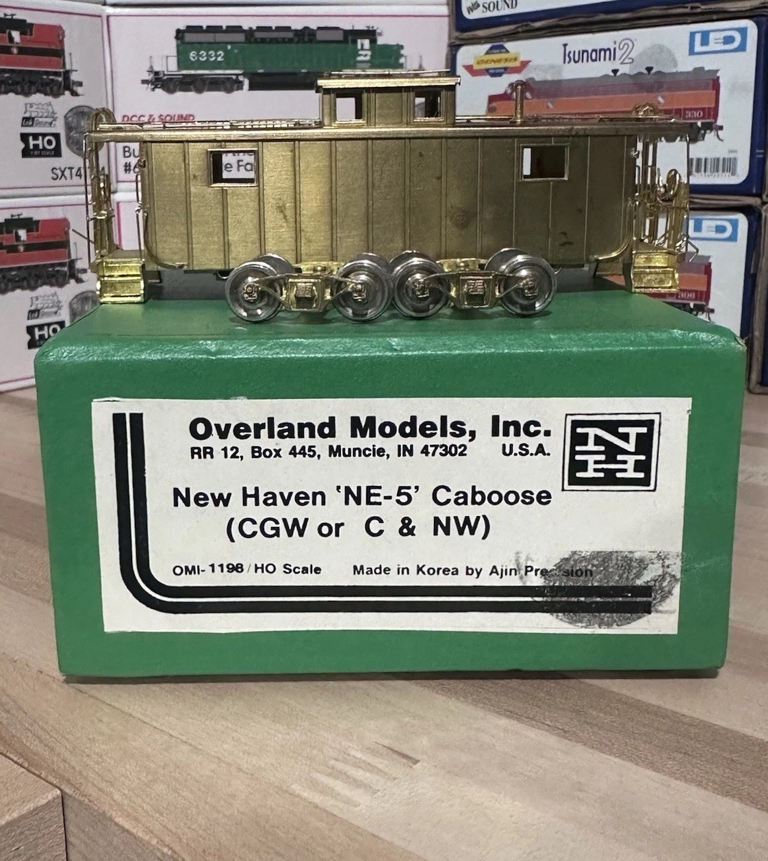 Overland Models New Haven NE-5 Caboose HO 1:87 Brass OMI-1196 LNIB
