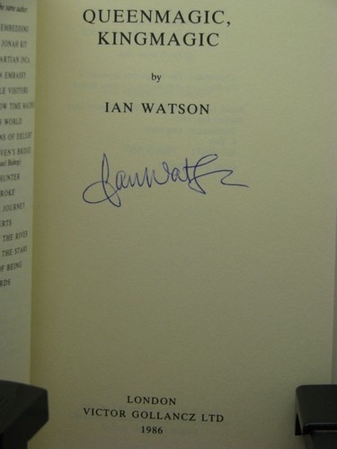 1st, signed by the author, Queenmagic Kingmagic by Ian Watson (1986) - Picture 2 of 2