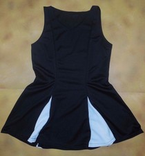 NWOT Dance CHEERLEADER COSTUME Dress Princess Line Black Girls Med 10C