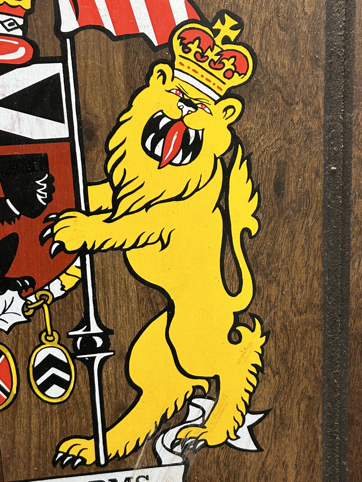 VTG 1970’s King Of Arms Oxford Dartboard Wooden Case Enclosure With 6 Darts SALE eBay