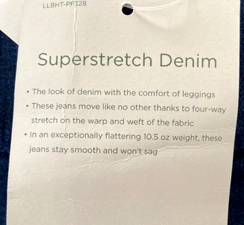 NWT LL Bean Classic Fit Super Stetch Jeans 18P Pull On High Rise Straight Leg - Picture 16 of 20