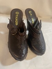 Vintage Leather Tango High Heels Size 5 Made In Italy