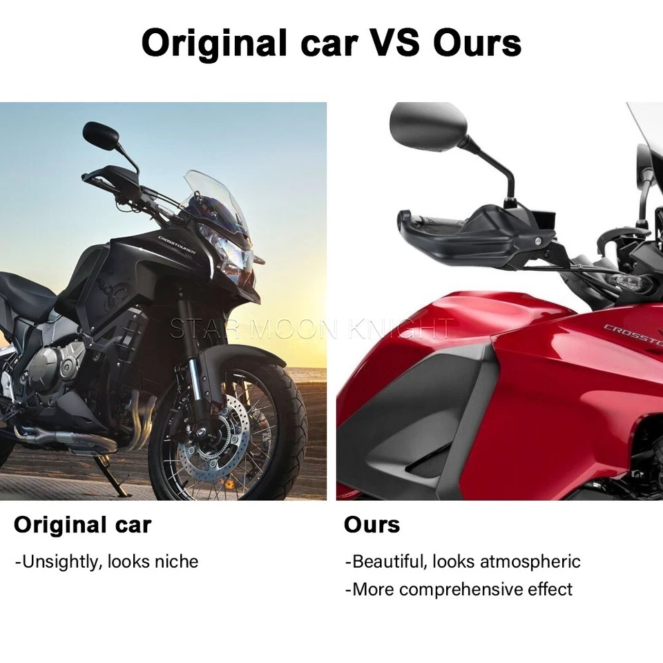 Handle Wind Shield Hand Guards Kit For Honda VFR 1200X Crosstourer VFR1200X - Image 3 of 4