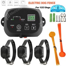 Wireless Electric Dog Fence Pet Containment System Shock Collar For 1/2/3 Dog US