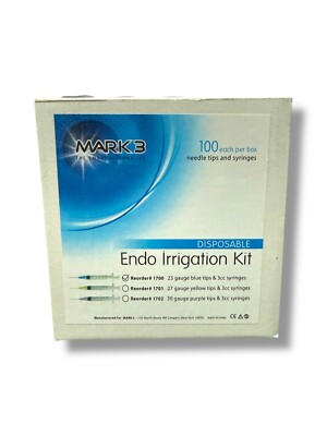 Mark 3 Enzo Irrigation Kit Disposable 100 Needle Tips And Syringes