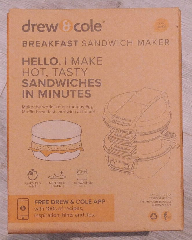 Drew & Cole Electric Breakfast Sandwich Maker for sale online eBay