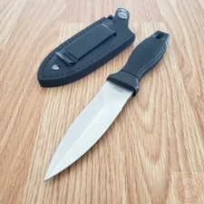 Walther SKD Fixed Knife 4.25" 440 Steel Dagger Blade Black Textured ABS Handle