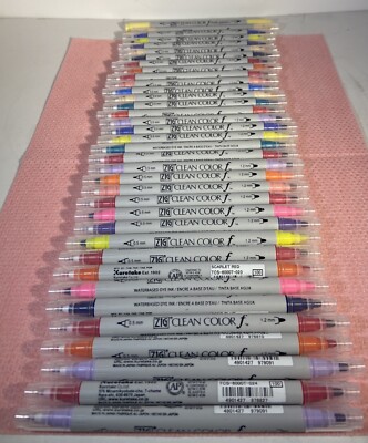 KURETAKE ZIG TWIN TIP CLEAN COLOR F MARKER 36 PEN SET (TCS-6000T) 0.5mm-1.2mm #2